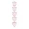 Pink Glass Heart Beads, 22mm by Bead Landing&#x2122;